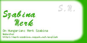 szabina merk business card